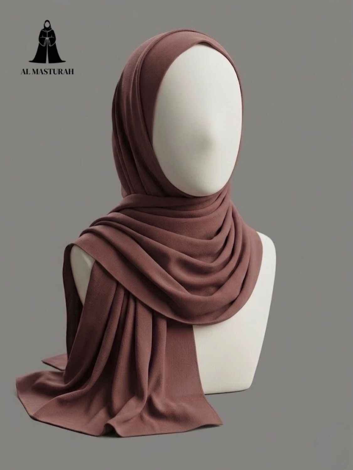 Mehroonish shade hijab